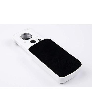 Magnifier Magnifying Glass Magnifier 83 41mm Black with LED Lights Portable Drawer Style Magnifier
