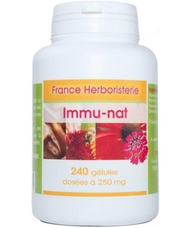  France Herboristerie Immunat 120 capsules of 250 mg pure powder. - Buy Online on GoSupps.com