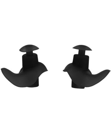 Keenso Silicone Earplugs - Waterproof Low-Noise Earplugs for Swimming Sleeping & Studying - Soft & Comfortable (Black) | International Shipping Available - Buy Online on GoSupps.com