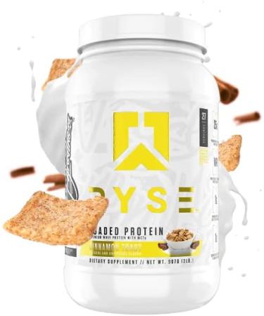Ryse Core Series Loaded Protein | 25 Grams of Protein Per Serving | Whey Isolate & Whey Concentrate Protein Powder with Added MCTs & Fibre | 2LB 27 Servings (Cinnamon Toast) - Buy Online on GoSupps.com