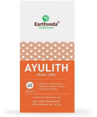 Earthveda Healthcare Ayulith Tablet for Kidney Stones and UTI - Natural Himalayan Shilajit Chandraprabhavati Gokhru Varun - 60 Tablets - Buy Online on GoSupps.com