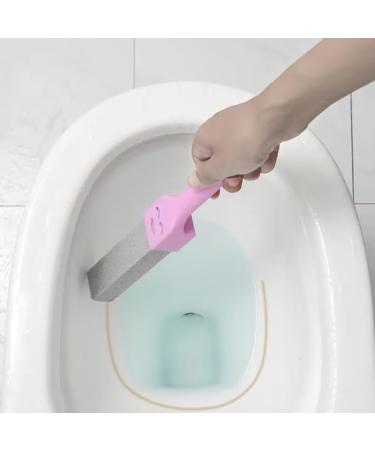 1Pc Pumice Stone Toilet Bowl Cleaner With Handle For Cleaning Limescale Deposits Water Stains On Toilets Grills Tiles Grout Pools Without Dead Corners Powerful Decontamination Pink - Buy Online on GoSupps.com