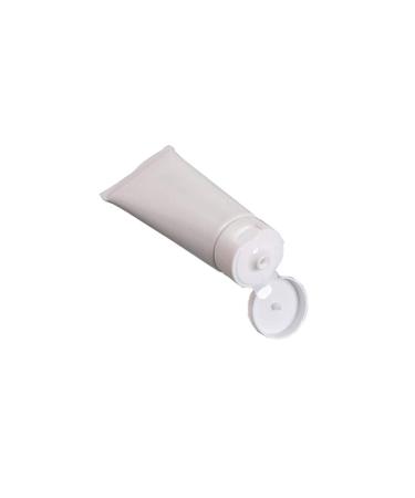 20 White Plastic Refill Bottles for Cosmetics - Leak-Proof Makeup Travel Tubes with Hinged Lid - Buy Online on GoSupps.com