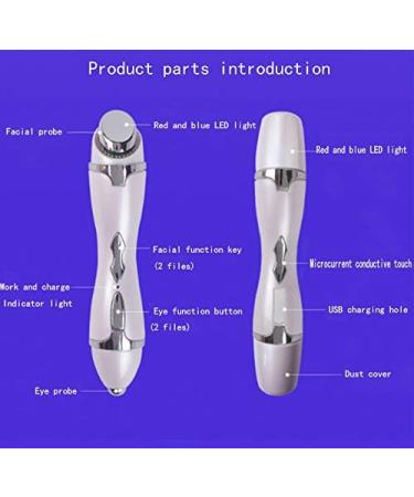 SHXP Eye Massager Reduce Dark Circles Stimulate Circulation Warm Sound Vibration Relax and Relieve Feeling of Fatigue Improve Skin Firmness. - Buy Online on GoSupps.com