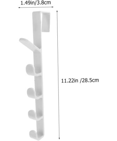 Cabilock 2pcs Transparent Hook Over The Door Wall Clothes Rack Door Coat Hanger Multi-Function Hook Back Door - Buy Online on GoSupps.com