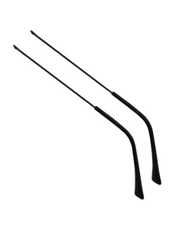 Munani glasses arm leg glasses substitute glass of glasses glasses spectacle replacement accessories 1 pair of vintage-glasses metal frame frame-replacement arms black