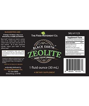 Black Earth Zeolite with Humic Fulvic Acids - 1oz | The Food Movement - Buy Online on GoSupps.com