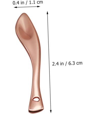 Outanaya 4pcs Face Cream Scoop Eye Cream Scoop Makeup Beauty Spoons Cosmetic Cream Scoops Rose Gold Metal - Buy Online on GoSupps.com