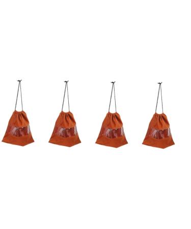 Baluue 4pcs Hair Dryer Storage Bag Travel Blow Dryer Drawstring Storage Bags Drawstring Pouch Coffee Suede