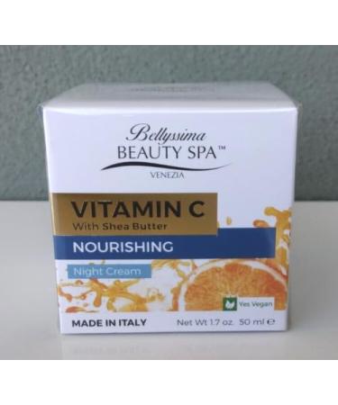 Bellyssima Beauty Spa Vitamin C & Shea Butter Night Cream 1.7 oz - Nourishing Moisturizer for Radiant Skin | International Shipping - Buy Online on GoSupps.com