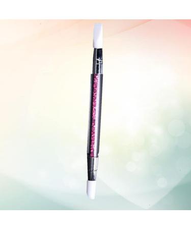 FRCOLOR Silicone Head Nail Pen Nail Art Carving Nail Tool Nail Brush With Diamond medium Pink - Buy Online on GoSupps.com