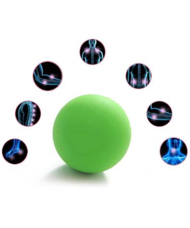 Verdant Touch Massage Ball Massage Ball Yoga Fascia Rubber Round Foot Massager for Muscle Relaxer Green
