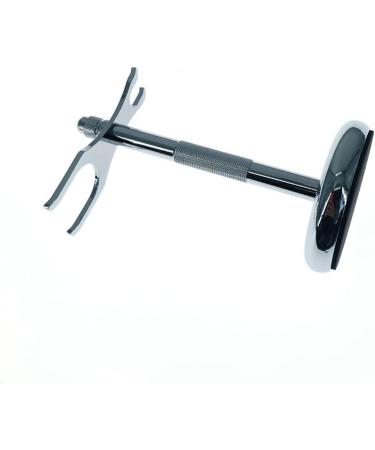 Stainless Steel Razor Holder & Shaving Brush Stand for Men - Stylish 15cm Travel Accessory - Buy Online on GoSupps.com