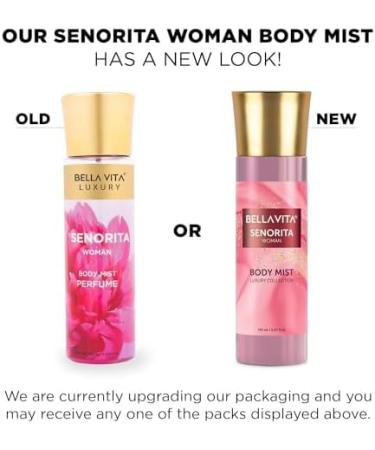 prime craft Bella Vita Luxury Senorita Women Body Spray Mist Perfume for Refreshing Floral & Pomegranate Long Lasting Fragrance with Mint 150 Ml - Buy Online on GoSupps.com