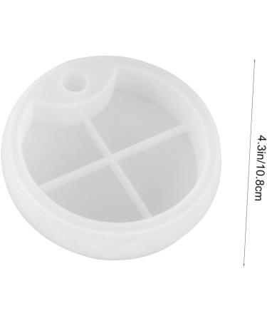 6pcs Box Storage Box Mold Silicone Molds Resin Earring Mold Silicone Diy Mould To Rotate Multi-layer White 10.8X10.8CM - Buy Online on GoSupps.com