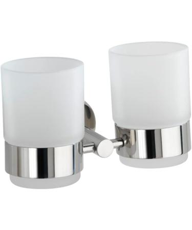 Buy WENKO Duo Bosio Stainless Steel Toothbrush Cup Holder Elegant & Durable | International Shipping Available - Buy Online on GoSupps.com