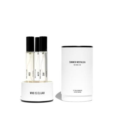 The Summer Nostalgia Trio Perfume Collection Unisex Eau de Parfum for Men & Women Travel Spray Fragrance Set with Her Muse & Eau Gifts for Women & Men Unisex Cologne 0.3 Fl Oz x 3