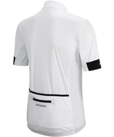 Airtracks Men's Functional Bicycle Jersey Short Sleeve - Team Line II - Breathable UV Protection Quick-Drying - 3XL White MTB & Cycling Shirt - Buy Online on GoSupps.com