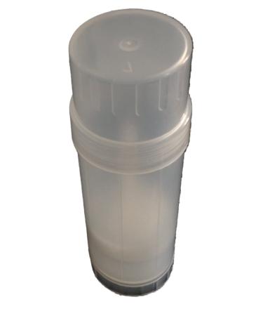 (5) Empty Clear Plastic Deodorant Containers - 2.2 Oz Cylinders - Empty Deodorant Tubes Natural