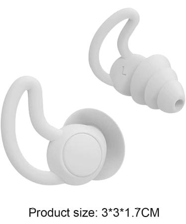Sleep earplugs Silicone Ear Plugs Ear Plugs 2PCS/Set 3 Layer Soft Silicone Sleeping Ear Plugs Noise Reduction Earplugs Sound Insulation Plugs for Sleep Study (Color (Color : Bianco) - Buy Online on GoSupps.com