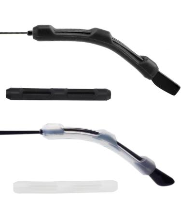 Buy Autuuuckee 10 Pairs Silicone Glasses Brackets - Non-Slip Universal for Sports & Running - Black & White - Buy Online on GoSupps.com