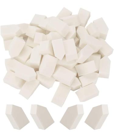 Dajidafu 50 Pieces Cosmetic Puff Absorbent Sponges Pad Nail Brush Coloring Self-Assembly Nails Accessories Supply Stamper Tools - Buy Online on GoSupps.com