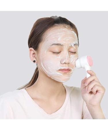 KDDOM 2 in 1 Facial Cleansing Brush for Deep Pore Exfoliation - Soft Bristles Silicone Massager for Blackhead & Acne Removal (Pink) - Buy Online on GoSupps.com