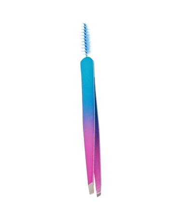 HONMEET Stainless Steel Eyebrow Tweezers Tool Beauty Accessories Eyebrow Tweezer with Brush Travel Eyebrow Clamp Eyebrow Clip Eyebrow Tweezers for Women Brow Clips Tweezers for Eyebrow