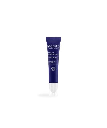 Melvita, Roll-On Frosted Eye Contour with Organic Cornflower, Soothing and Refreshing Treatment, Reduces Dark Circles and Puffiness, 15 ml, Ideal for a Radiant Look
