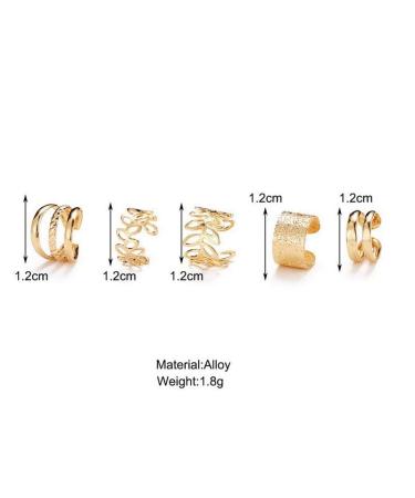 Gold Silver Hair Cuffs Dreadlock Clips Set - 24 Pcs Hair Jewelry Charms for Women Men | Non-Piercing Ear Clip Styling Tools & Accessories - Buy Online on GoSupps.com