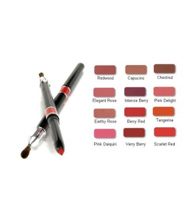 Waterproof Automatic Lip Pencil with Brush - Pink Delight | Shop Now for Long-lasting Color - Buy Online on GoSupps.com