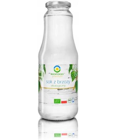  Biofood BIOFOOD Premium - 100% Natural Birch / Birch Juice Sugar Free Eco Farming 1000 ml Glass Bottle Resealable - Buy Online on GoSupps.com