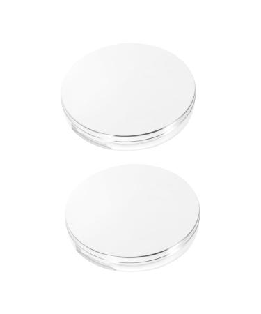 FRCOLOR Powder Puff Case 2 Sets Boxes Powder Box Makeup Containers Powder Puff Drying Rack Powder Storage Case Mix Clamshell