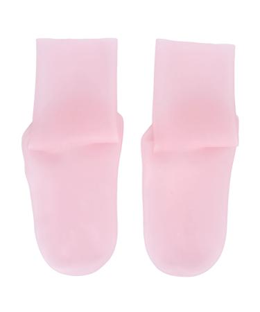 Silicone Socks  Soft Silicone Socks All Round Wrapping Repair Cracked Feet Improve Drying Reduce Fine Lines for Home (S)