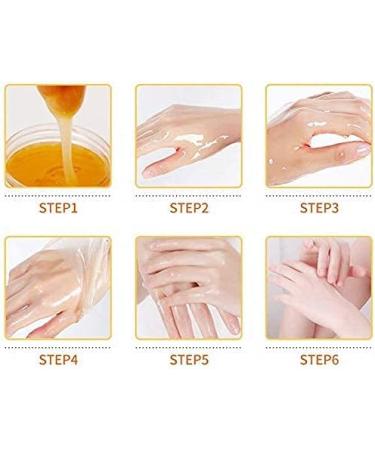 Honey Milk Hand Scrub Mask for Soft Skin, Moisturizing and Reducing Wrinkles - Hand Treatment Mask - Buy Online on GoSupps.com
