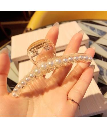 Shop Elegant 3-Piece Gold Pearl Hair Clips | Vintage Rhinestone Hairpins | Wedding Hair Jewelry Set for Women - Buy Online on GoSupps.com