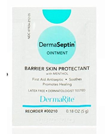 DermaSeptin Skin Protectant 5 Gram Individual Packet Scented Ointment 00210 - Box of 144