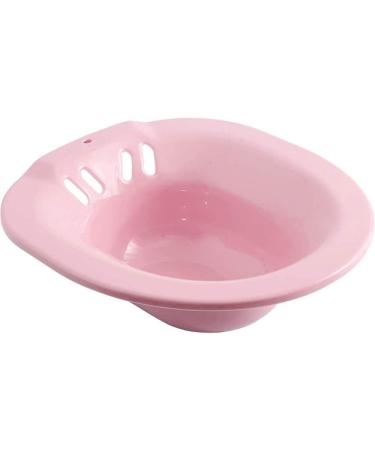 Sitz Bath Toilet Seat for Postpartum Care & Hemorrhoid Relief - Soothes Vagina/Anal Inflammation - Fits Elongated/Commode Toilets (Pink) - Buy Online on GoSupps.com