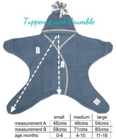 Tuppence and Crumble Star Baby Wrap Oatmeal Small Size S - Pack of 1 - Buy Online on GoSupps.com