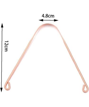 TOSSPER Copper Tongue Cleaner - Non-Gagging Metal Tongue Brush for Dental Oral Care - Unisex Tongue Hygiene Tool - Buy Online on GoSupps.com