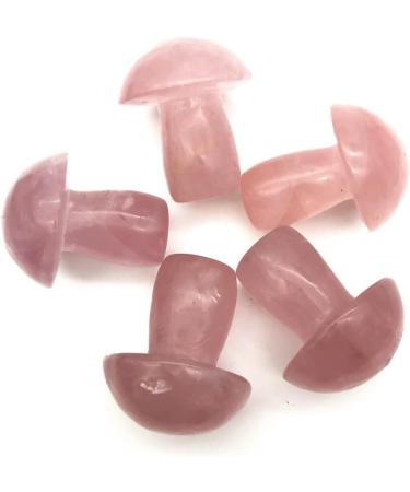 1 Pack Natural Large Pink Rose Quartz Crystal Mushroom Polished Stones Suitable for Home HOMEZHOU - Buy Online on GoSupps.com