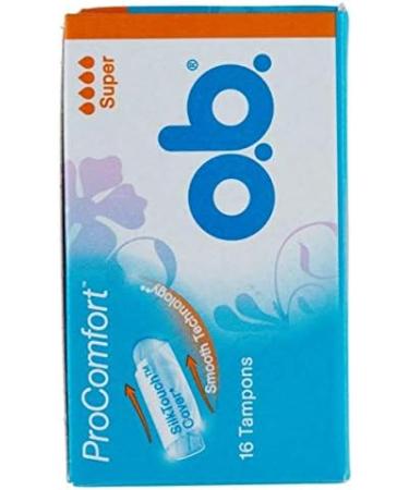 ob Original Tampons Super - Pack of 16 | Comfort & Protection for Every Need | International Shipping Available - Buy Online on GoSupps.com