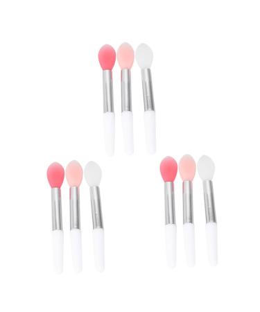 FRCOLOR 27 Pcs Silicone Lip Brush Silicone Lip Scrub Brush Silicone Makeup Brush Silicone Makeup Applicator Lipstick Lip Mask Applicator Cleaning Tool Lip Gloss Soft Head Silicone 5.1x0.8cmx3pcs Assorted Colorx3pcs