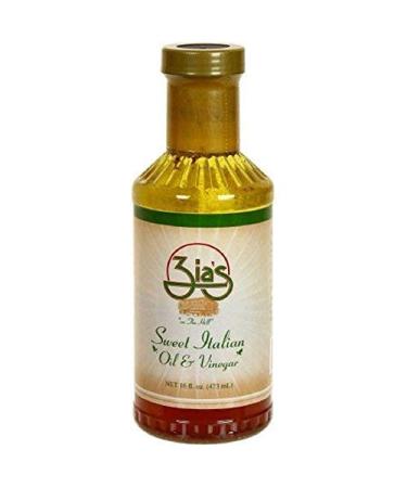 Zia's Sweet Italian Oil & Vinegar Salad Dressing, 16 Ounce Bottle 16.0 Ounce (Pack of 1)