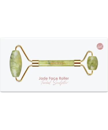 Jade Face Roller & Eye Neck Massager | 100% Natural Jade for Lymphatic Drainage & Anti-Aging - Buy Online on GoSupps.com