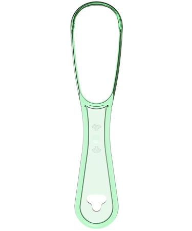 Hxzdey 1/5 pieces of tongue scraps tongue cleaning mouthpiece tongue scraping reusable anti-halitosis care cleaner for adults and children Beauty tools (color: green)
