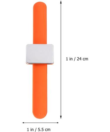 Beavorty snap Push Pin Holder Bangle Bracelet Magnet pin Bowl Sewing Needle pin Silicone Holders Silicone Bracelet Hair Salon Supplies Wrist Needle Magnet - Buy Online on GoSupps.com