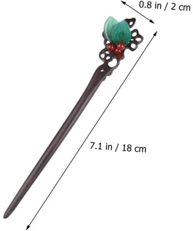 LALAFINA Antique Style Leaf Hairpin Womens Hair Clips Women Hair Sticks Ancient Style Headdress Headwear for Women Hanfu Hair Accessories Wooden Hair Stick Chopsticks Miss Manual - Buy Online on GoSupps.com