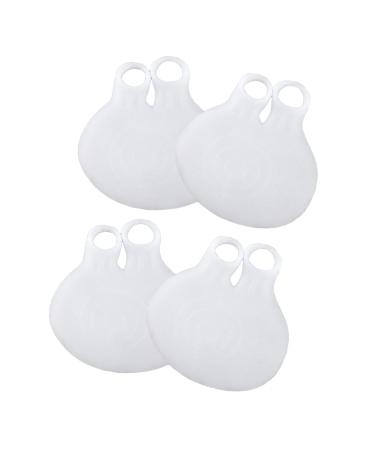 FRCOLOR 2 Pairs Foot Half Pad Forefoot Pad Half Foot Pads Foot Cushions Forefoot Insole White 9.2*8.5cm