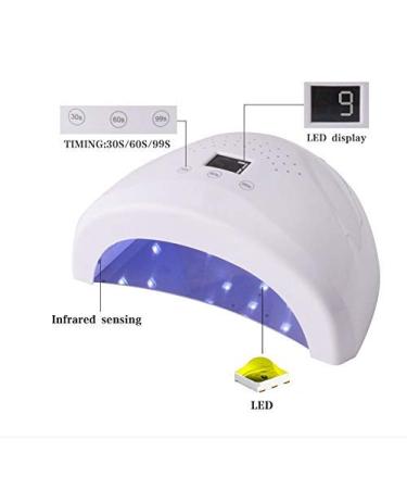48W Intelligent Nail Lamp | LED UV Gel Curing & Nail Polish Dryer | Expert Manicure Tool for Home & Salon - Buy Online on GoSupps.com